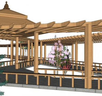 景观架子su模型下载_sketchup草图大师SKP模型
