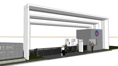 大学大门su模型下载_sketchup草图大师SKP模型