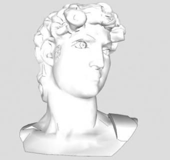 大卫头像su模型下载_sketchup草图大师SKP模型