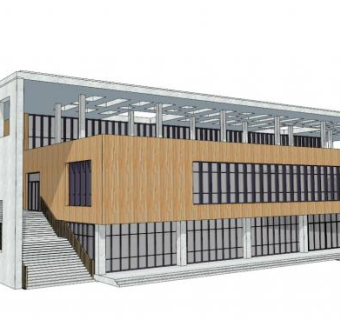 二层食堂su模型下载_sketchup草图大师SKP模型