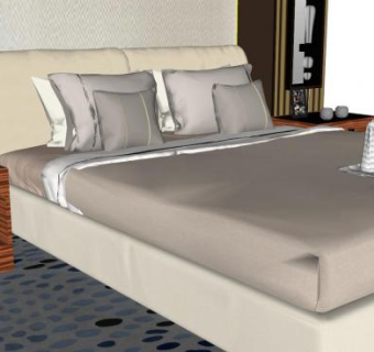 中式家装卧室SU模型下载_sketchup草图大师SKP模型