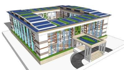 竹园茶景茶楼设计SU模型下载_sketchup草图大师SKP模型