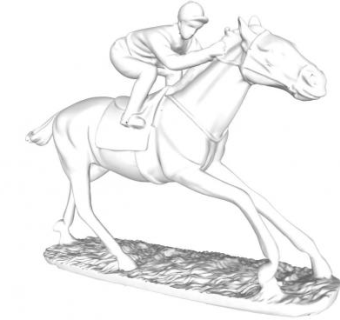 人骑马雕塑su模型下载_sketchup草图大师SKP模型
