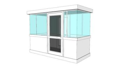 警卫室su模型下载_sketchup草图大师SKP模型