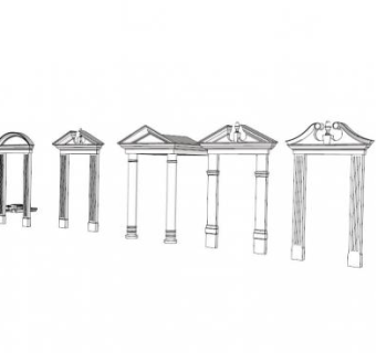 欧式构件su模型下载_sketchup草图大师SKP模型