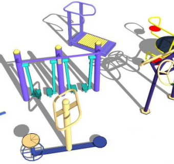 户外设施su模型下载_sketchup草图大师SKP模型