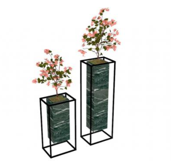 新中式花瓶su模型下载_sketchup草图大师SKP模型