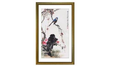 中式挂画su模型下载_sketchup草图大师SKP模型