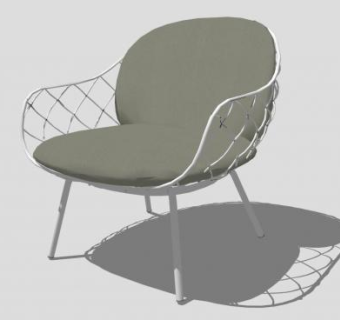 欧式铁艺椅子su模型下载_sketchup草图大师SKP模型