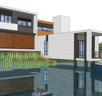 湖边su模型下载_sketchup草图大师SKP模型