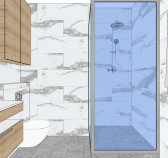 现代简约风浴室SU模型下载_sketchup草图大师SKP模型