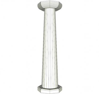 古代柱子su模型下载_sketchup草图大师SKP模型