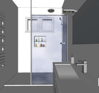 现代极简卫浴SU模型下载_sketchup草图大师SKP模型