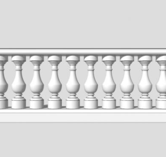 欧式酒瓶栏杆su模型下载_sketchup草图大师SKP模型