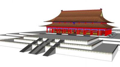 中国古建筑构造su模型下载_sketchup草图大师SKP模型