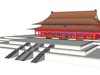 中国古建筑构造su模型下载_sketchup草图大师SKP模型