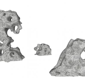 广场入口石头su模型下载_sketchup草图大师SKP模型