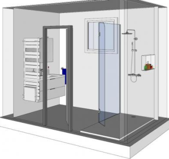 简约浴室设计SU模型下载_sketchup草图大师SKP模型