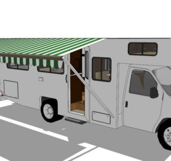房车营地su模型下载_sketchup草图大师SKP模型
