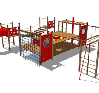 室外儿童游乐su模型下载_sketchup草图大师SKP模型