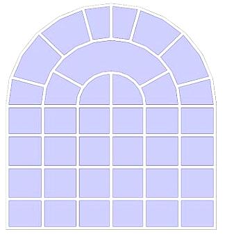 弧形玻璃窗su模型下载_sketchup草图大师SKP模型