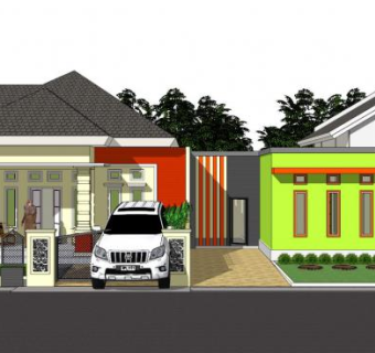 平房别墅住宅su模型下载_sketchup草图大师SKP模型