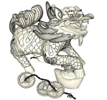 石麒麟su模型下载_sketchup草图大师SKP模型