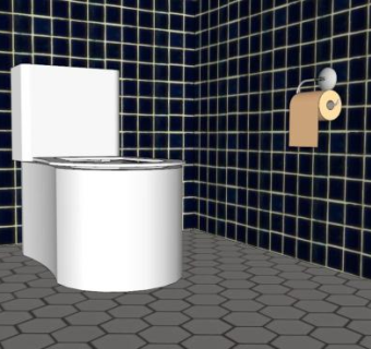 灰色瓷砖地板su模型下载_sketchup草图大师SKP模型