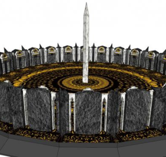 方尖碑su模型下载_sketchup草图大师SKP模型