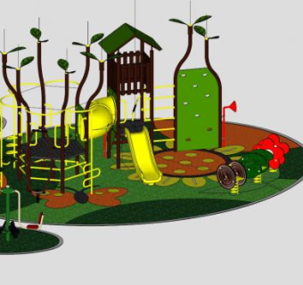 幼儿设施su模型下载_sketchup草图大师SKP模型