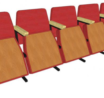 火车站连排座椅su模型下载_sketchup草图大师SKP模型