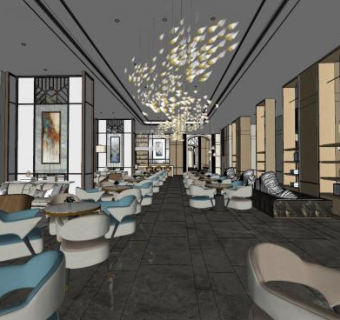 金鼎江山售楼处SU模型下载_sketchup草图大师SKP模型