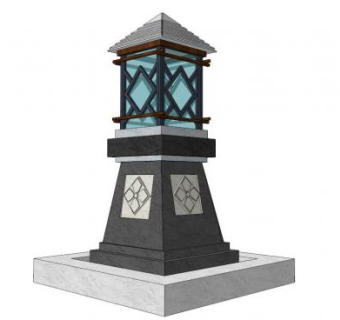 中式现代灯su模型下载_sketchup草图大师SKP模型