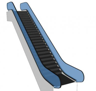 自动扶梯设计su模型下载_sketchup草图大师SKP模型