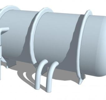 不锈钢水箱su模型下载_sketchup草图大师SKP模型
