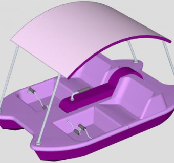 公园游船su模型下载_sketchup草图大师SKP模型