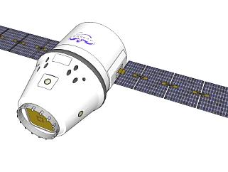 无人卫星人造卫星的SKP模型设计_su模型下载 草图大师模型_SKP模型
