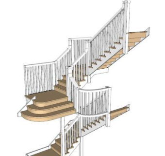 地下扶梯SU模型下载_sketchup草图大师SKP模型
