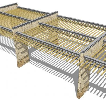 现代简约廊架su模型下载_sketchup草图大师SKP模型