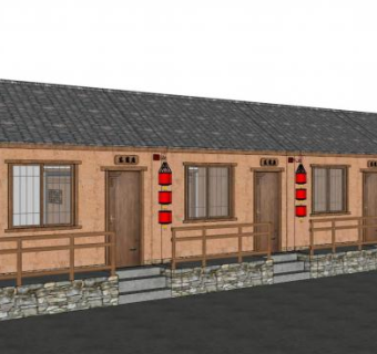 土房su模型下载_sketchup草图大师SKP模型