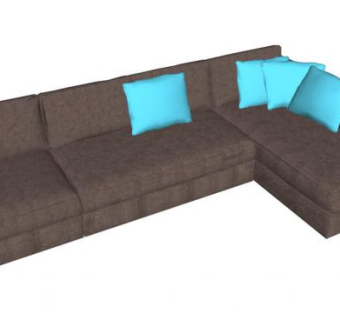 室内沙发su模型下载_sketchup草图大师SKP模型