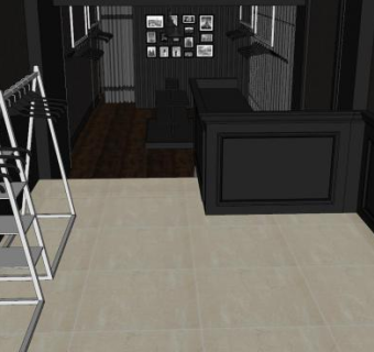 现代简欧服装店SU模型下载_sketchup草图大师SKP模型