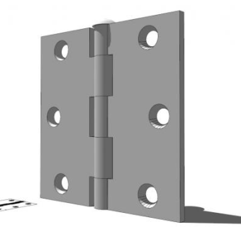 橱柜阻尼铰链su模型下载_sketchup草图大师SKP模型