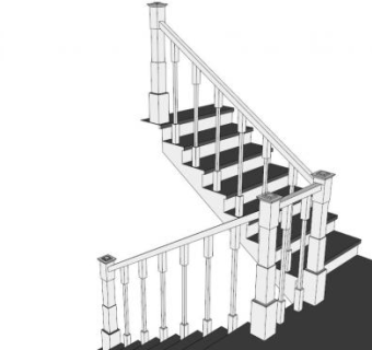 医院扶手su模型下载_sketchup草图大师SKP模型