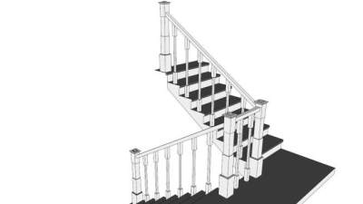 医院扶手su模型下载_sketchup草图大师SKP模型