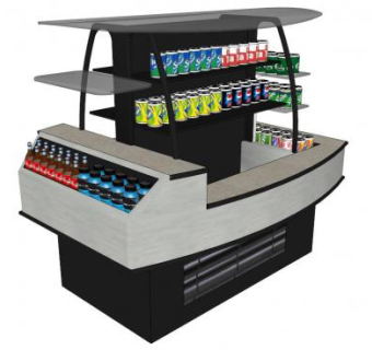 饮品展示柜su模型下载_sketchup草图大师SKP模型