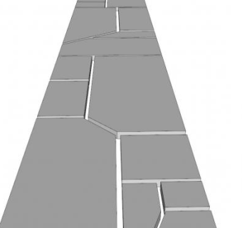 不规则汀步su模型下载_sketchup草图大师SKP模型
