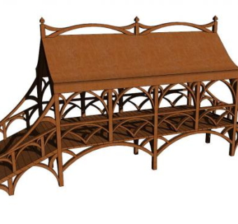 小拱桥su模型下载_sketchup草图大师SKP模型