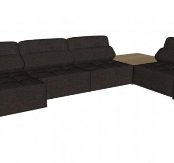 长沙发su模型下载_sketchup草图大师SKP模型