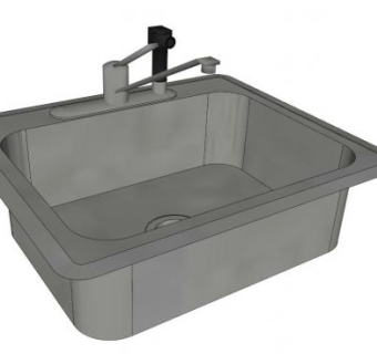 龙头排水su模型下载_sketchup草图大师SKP模型